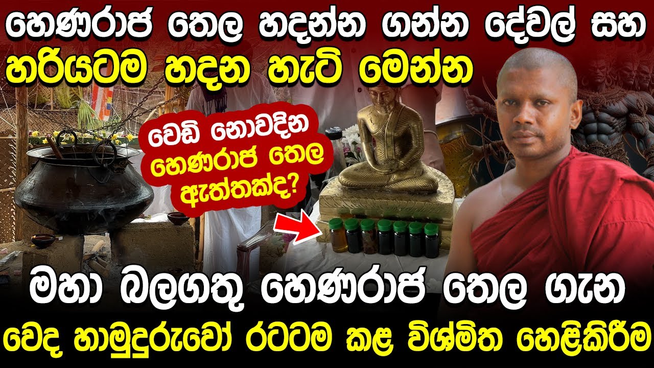 මහා බලගතු හෙණරාජ තෙල ගැන රටටම කළ විශ්මිත හෙළි කිරීම | Hena Raja thela | Raja Tharangani Thela
