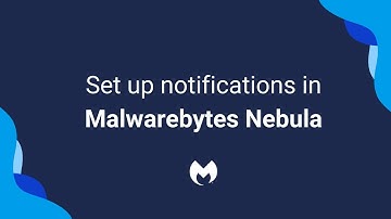 Set up notifications in Malwarebytes Nebula