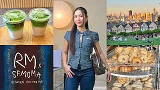 sf vlog 𖤓 an introvert's oddly social week: RM x SFMOMA, new friends, lucky life lessons