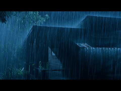 Sleep Soundly in 5 Minutes with Pouring Rain & Angry Thunder on Fragile Tin Roof in Deserted Forest