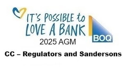 CC – Regulators and Sandersons