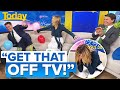 Ally freaks out after Karl stitches her up with old photo | Today Show Australia