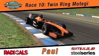 2015 iRacing World Championship GP Series - #10 Twin Ring Motegi - Radicals onboard - Paul onboard