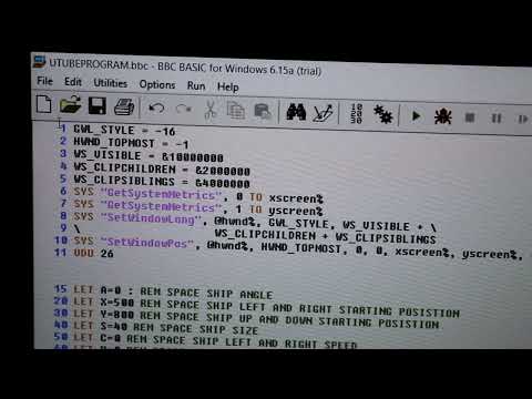Programming a 2D wire frame game with BBC BASIC for windows. Part 3