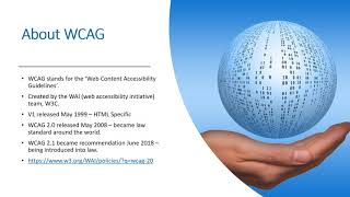 Introduction to Web Content Accessibility Guidelines (WCAG)