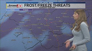 Temps keep dropping tonight behind the cold front, setting the stage for a chilly weekend