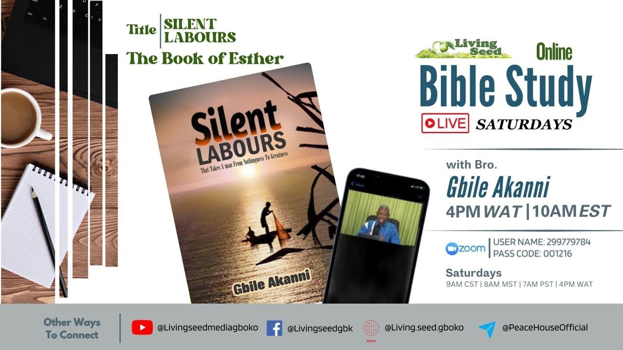 Bible Study 06 - Bro Gbile Akanni - Silent Labours - The Book Of Esther Chap 1&2 (Panel Discussion)
