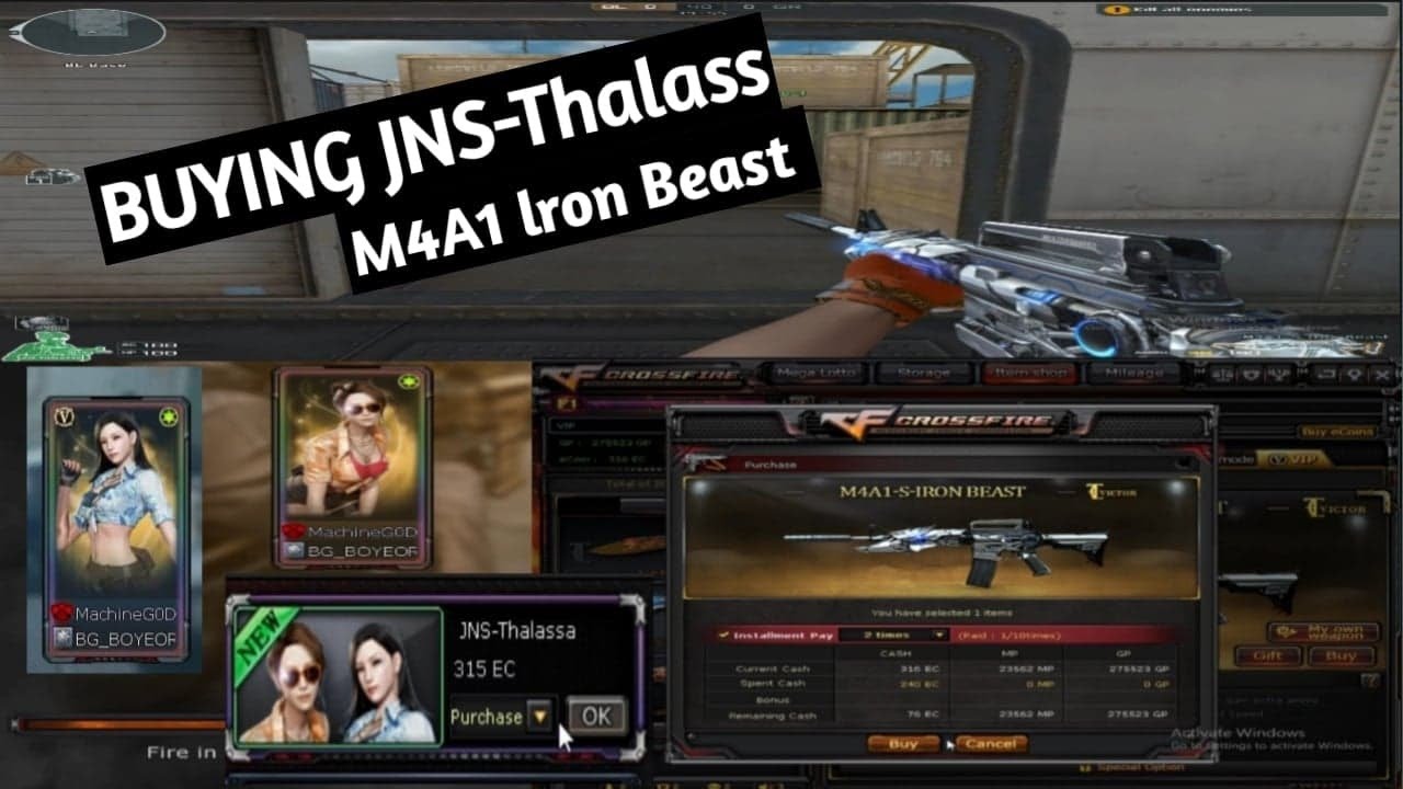 CROSSFIRE PH UPDATE NOV 13 2019 BUYlNG  JNS-Thalassa and M4A1 lron Beast