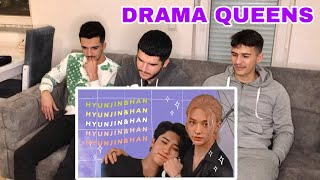 FNF Reacts to Hyunjin and Jisung being Drama Queens for 13 minutes straight | STRAY KIDS REACTION