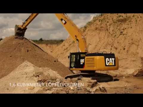 Der Cat 340F LRE / Einsatz der Baumaschine im Nassabbau