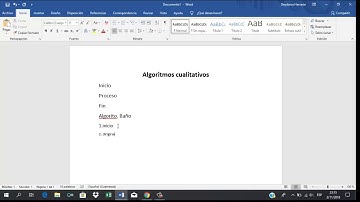 algoritmos cualitativos
