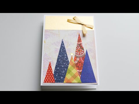 How to make : Simple Christmas Card | Prosta Kartka Świąteczna - Mishellka #410 DIY