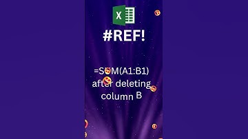 Understanding and Fixing the #REF! Error in Excel #shorts