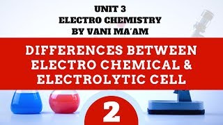 Differences between electro chemical & Electrolytic cell | part 2| electro chemistry class 12| CBSE