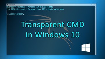 How To Make Command Prompt CMD Transparent in Windows 10 (Like Kali Linux)