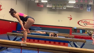 Standing back layout step out on wide beam