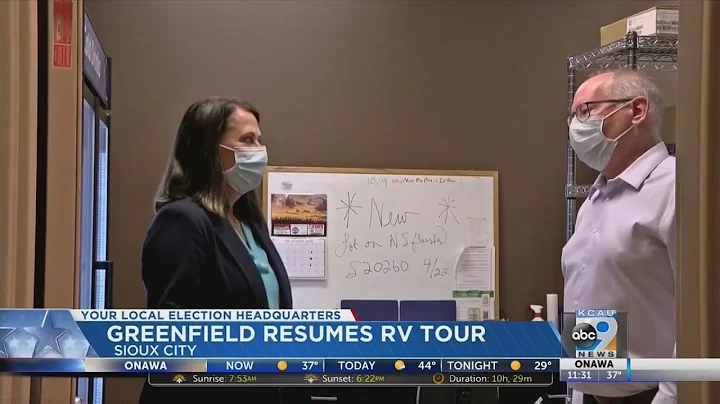 Teresa Greenfield Resumes RV Tour