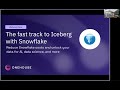 Implementing the fastest, most open data lakehouse for Snowflake ETL/ELT