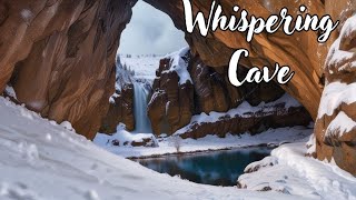 Whispering Cave - winter WONDERLAND in Hocking Hills