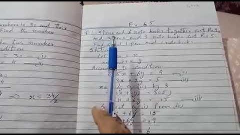 MATHS CLASS 8 CHAPTER 6 FACTORIZATION AND SIMULTANEOUS EQUATIONS  EXERCISE 6.5