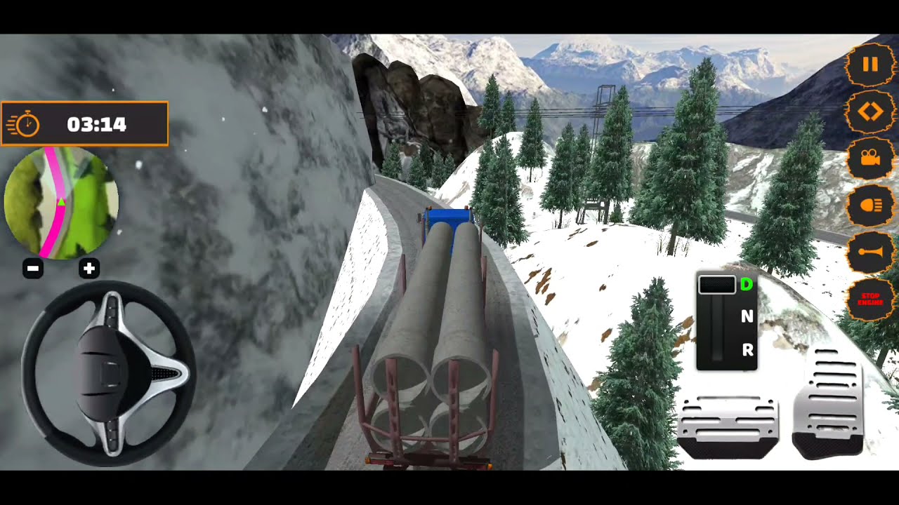 Heavy Truck Transport Simulator - Offroad Cargo Transporting Truck Games 2021 - Android Gameplay