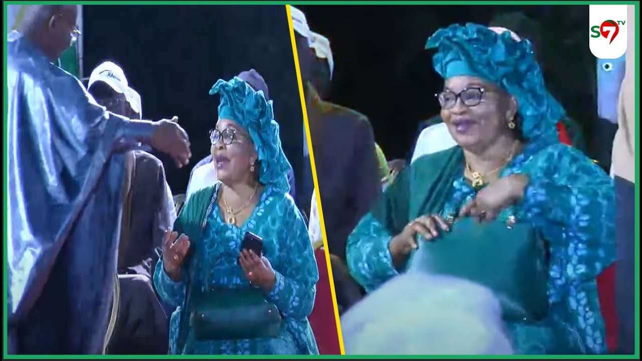 Meeting de SONKO à Thies: admirez l'arrivée d'Aida Mbodj avec Moustapha Guirassy