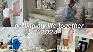 2024 PREP: ways to start the year productive, how I set goals + stay consistent!