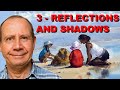 Watercolor painting seascape - reflections and shadows. Beach scene watercolour tutorial - Part 3.