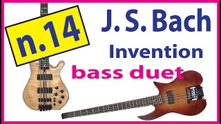 Bach: Two-Part Invention No.14 in B♭ Major – Electric Bass Duet (+ free score to download).