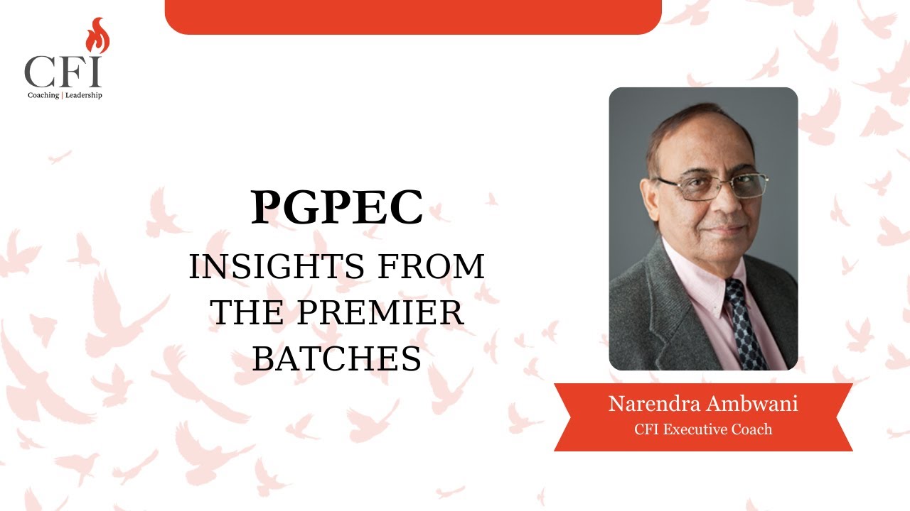 Narendra Ambwani's suggestions to aspiring coaches | PGPEC premier batch | CFI