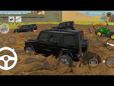 Full Offroding Scorpio And G Wagon And Defender And Jcb Game Play Video. Indian Vehicles Simulator. 