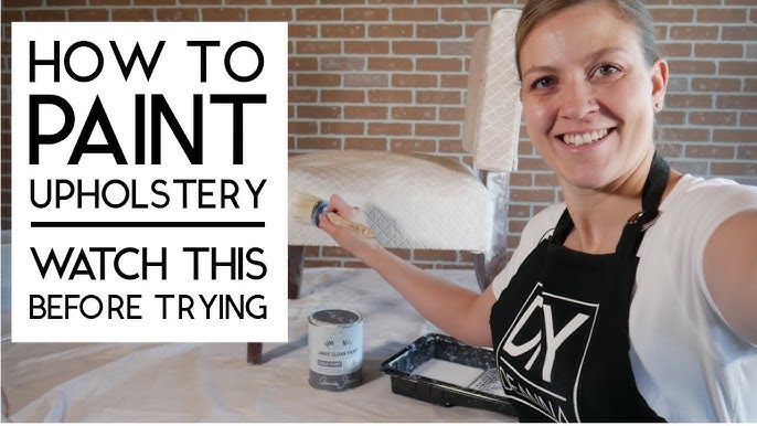 How to paint Upholstery and keep it soft 