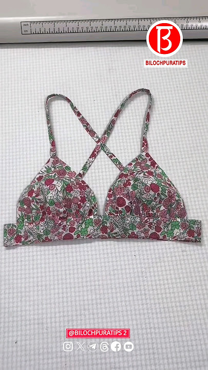 Today I will share a method of making a cool small bra for summer Part 180