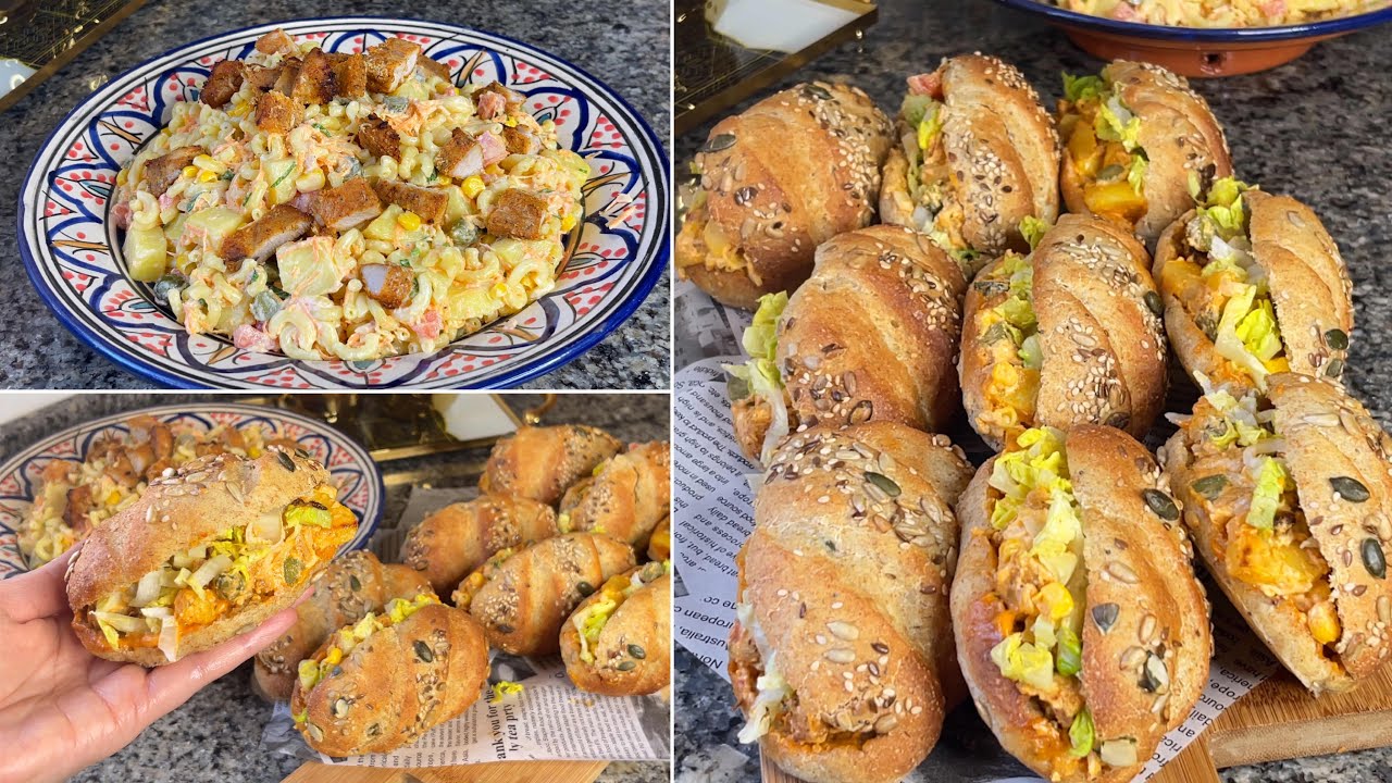 وجبة عشاء او غذاء سريعة لذيذة وصحية 👌🏻2اقترحات كل طبق الذ من الاخر سندويتشات الدجاج بطريقة رهيبة