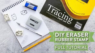 How to Make Your Own Stamps Using Erasers!~ Eraser Stamp DIY!~