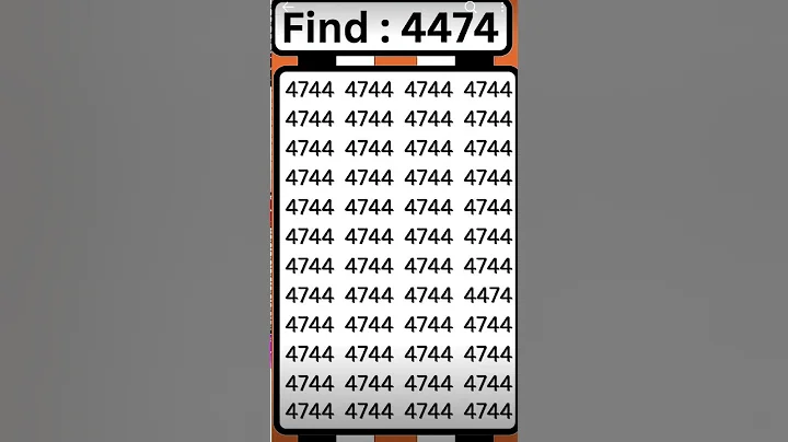 find number   4474  #findthedifferences1