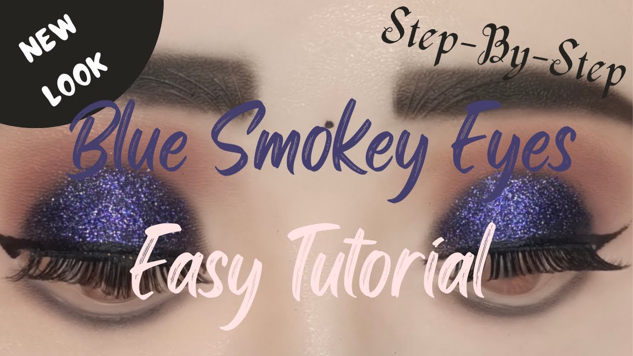Easy Blue Smokey Eye makeup Tutorial | Step by Step for Beginners - YouTube