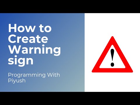 How to Create WARNING SIGN ⚠️ using Python turtle module