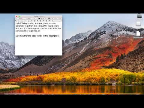Simple Prime Number Generator in Python