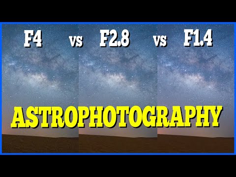 वीडियो: एस्ट्रोफोटोग्राफी के लिए क्या एपर्चर?