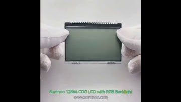 Surenoo 12864 COG LCD with RGB LED Backlight #arduino #arduinoproject #electronic #robotics