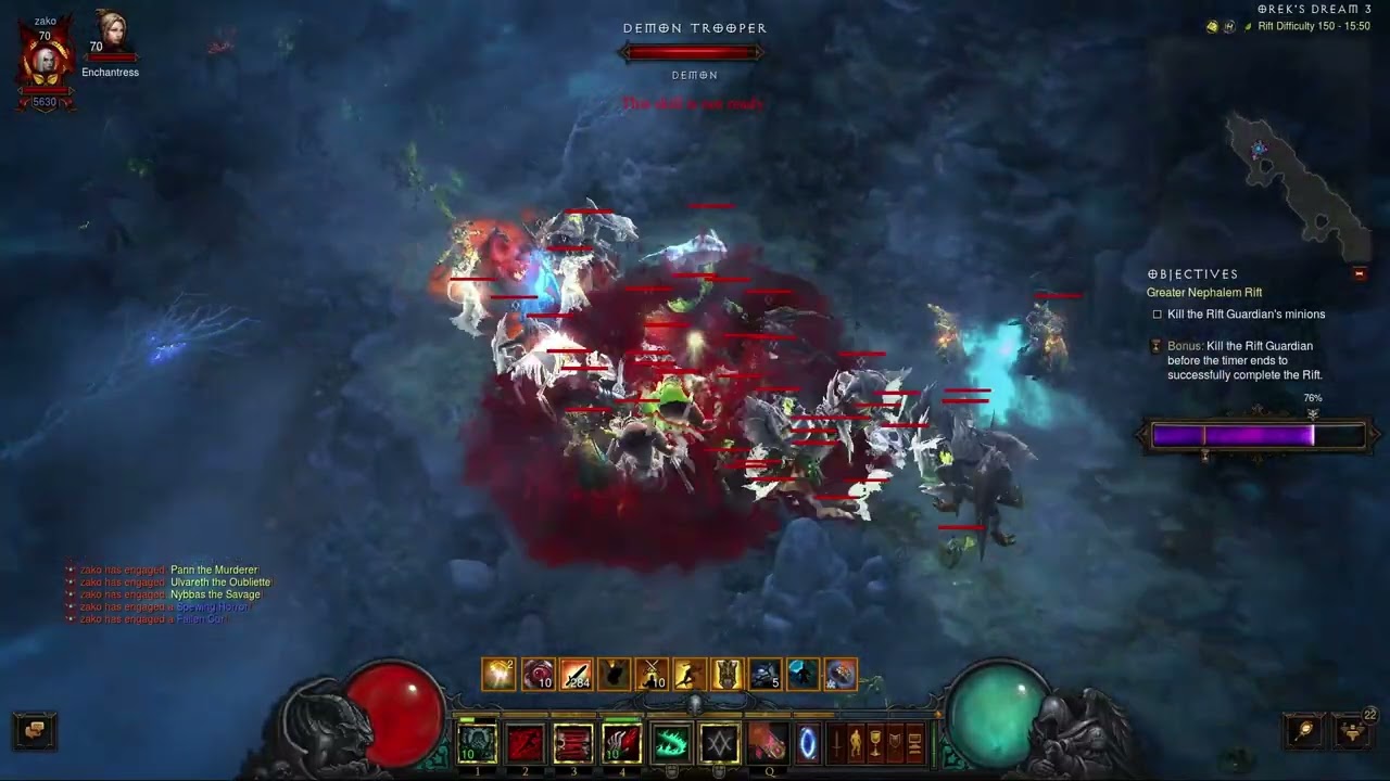Diablo 3 S35 LoD Nova 150 cleartime 
