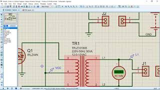 Square Output 12V DC to 220V AC Inverter design | Proteus | Labcenter Electronics | by Govind Bajpai