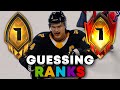 I suck at Guess The Rank... (NHL 25)