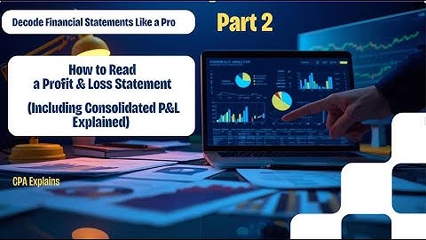 Understanding Financial Statements Part-2