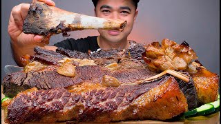 BEEF MACHETE | MUKBANG ASMR | ALFIE EATS