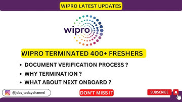 WIPRO TERMINATION MAIL | NEXT ONBOARD | DOCUMENT VERIFICATION PROCESS | 2022 BATCH |