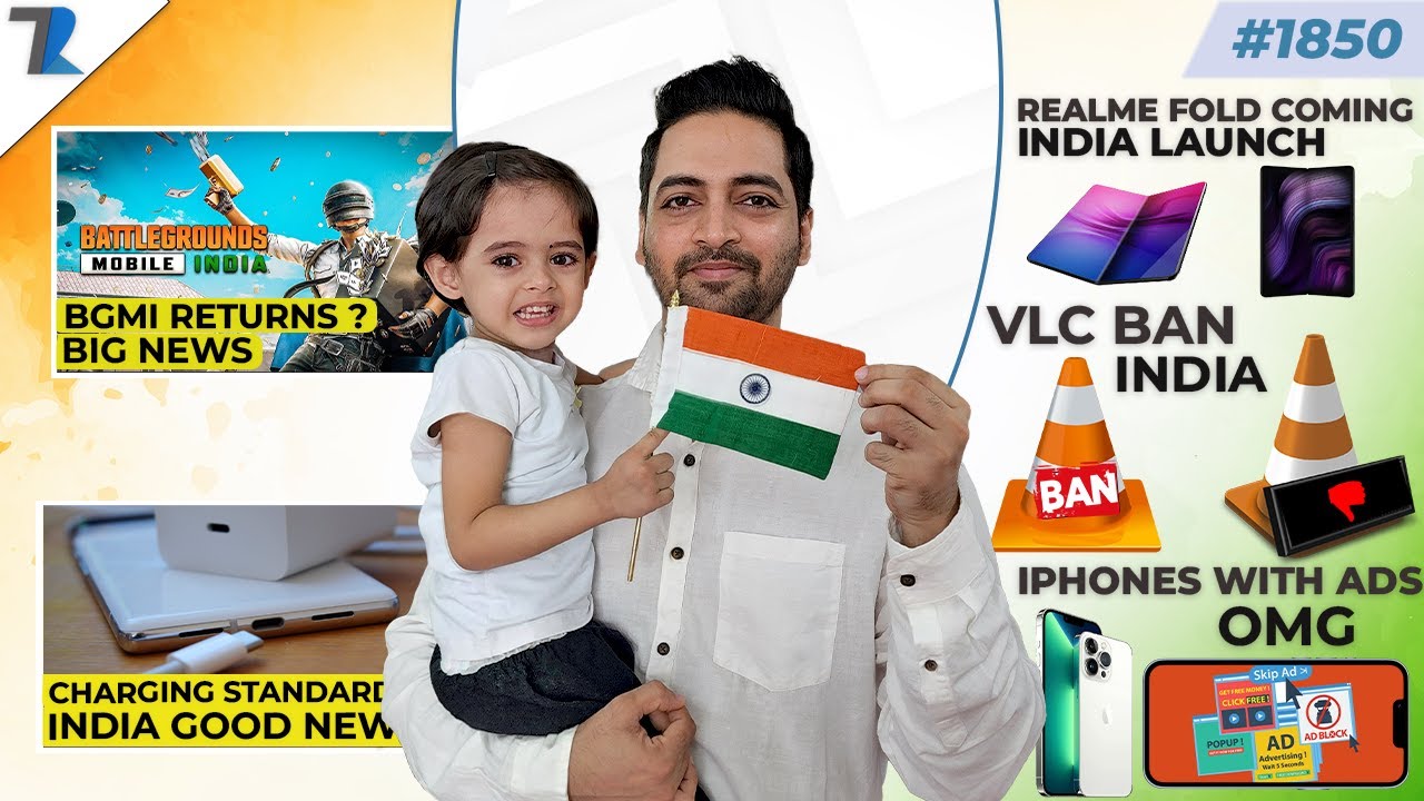 BGMI Returns?,VLC India Ban,realme Fold India,iPhone With Ads😮
