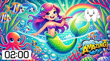 Brush Like A Mermaid Magic Toothbrush Timer | Toothbrushing Song for Kids