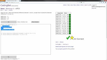 CodingBat - Java Warmup-1 Solution - diff21